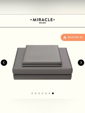 Miracle Sateen Sheet Set- Cali King